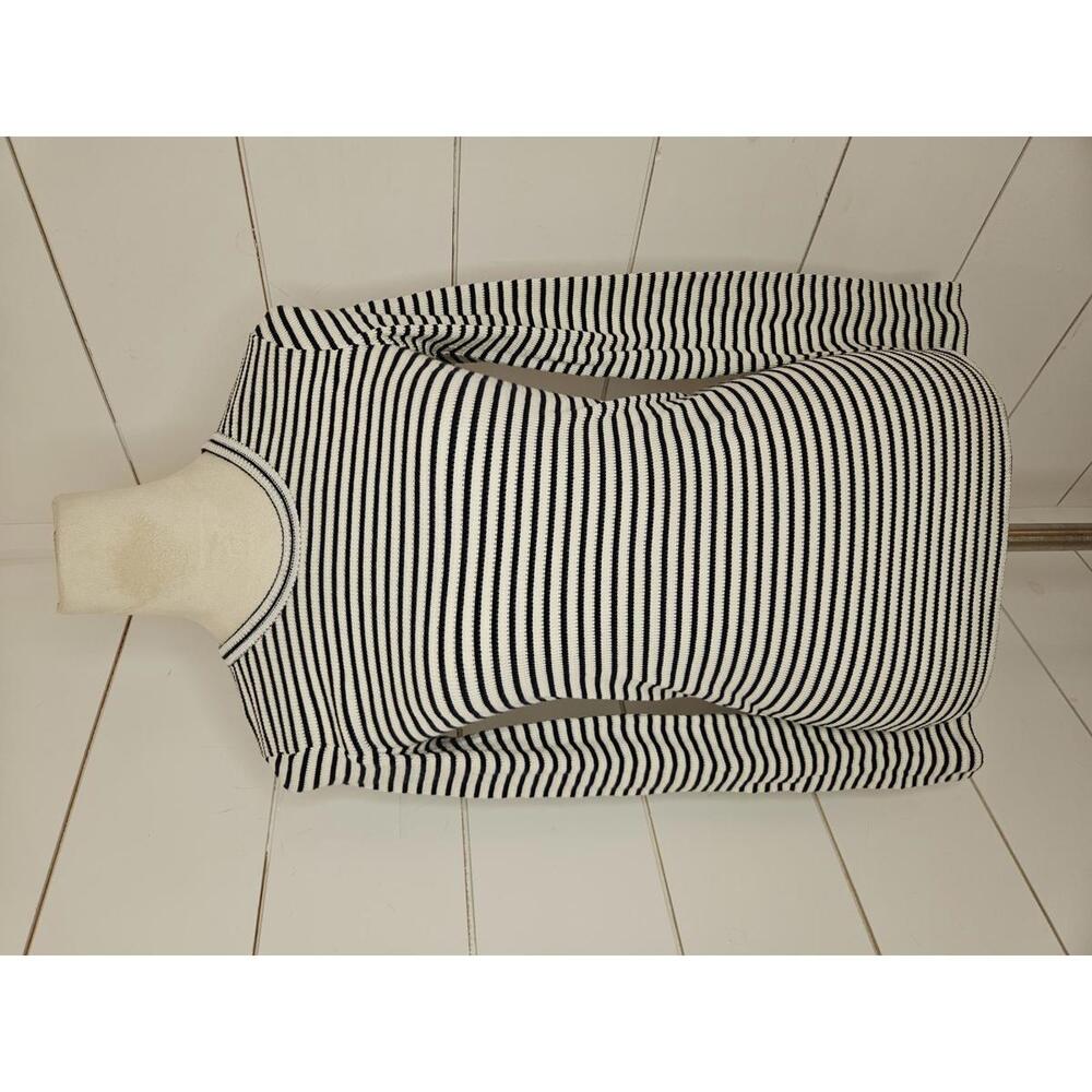 J. Crew Black and White Striped small Top
